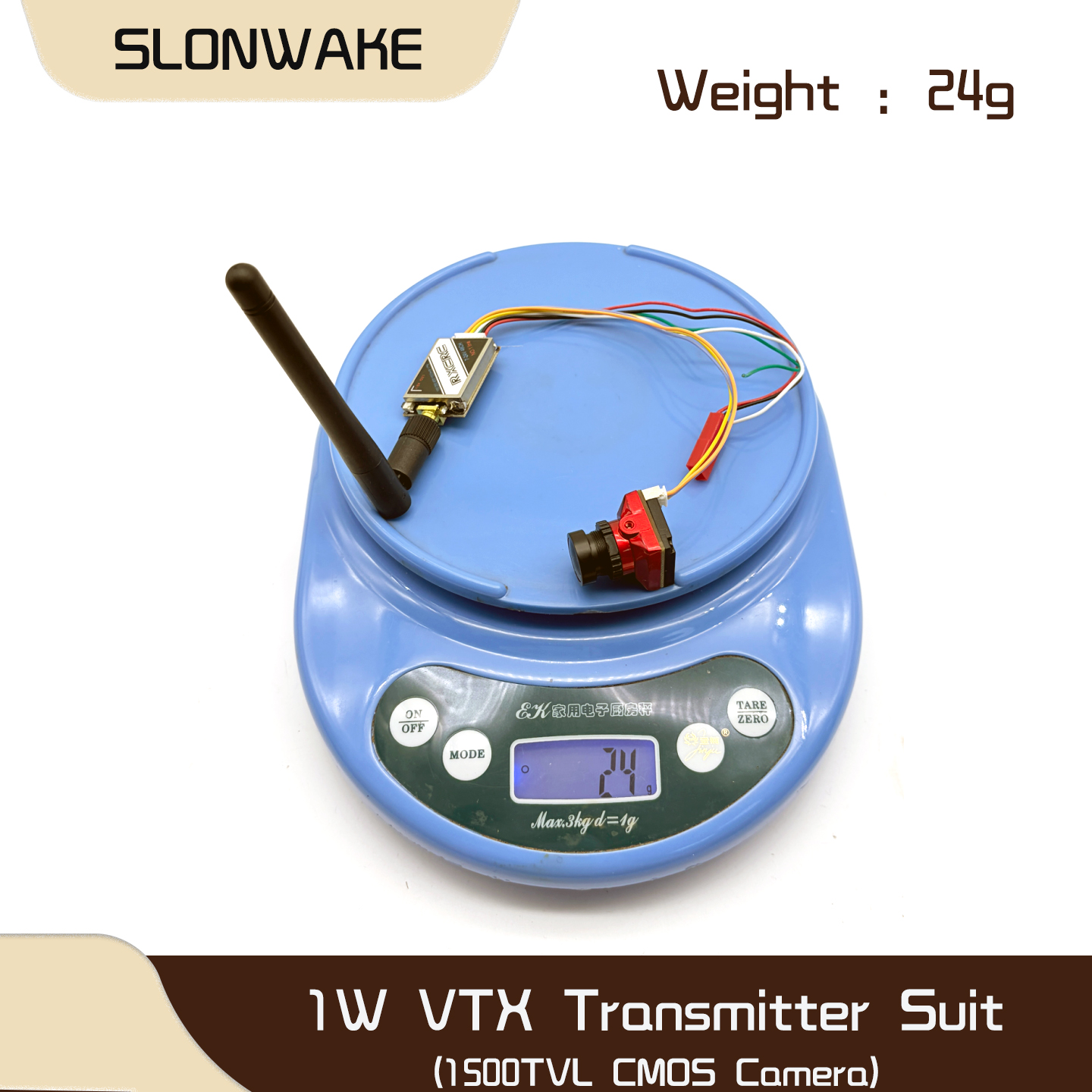 SLONWAKE  5.8G 48CH 1W VTX 100 - Drone Frame ulasan dan harga