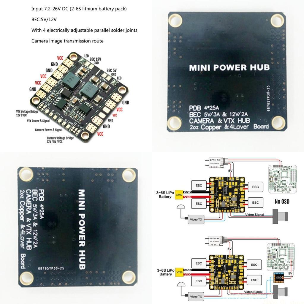 M5TD Matek Mini Power Hub Powe - Drone Power Distribution Board ulasan dan harga