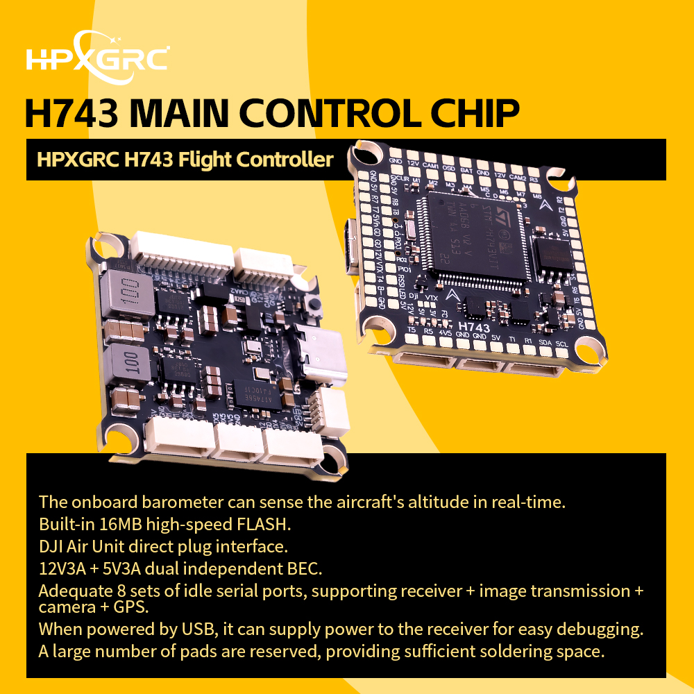 HPXGRC H743 Flight Controller  - Drone Power Distribution Board ulasan dan harga