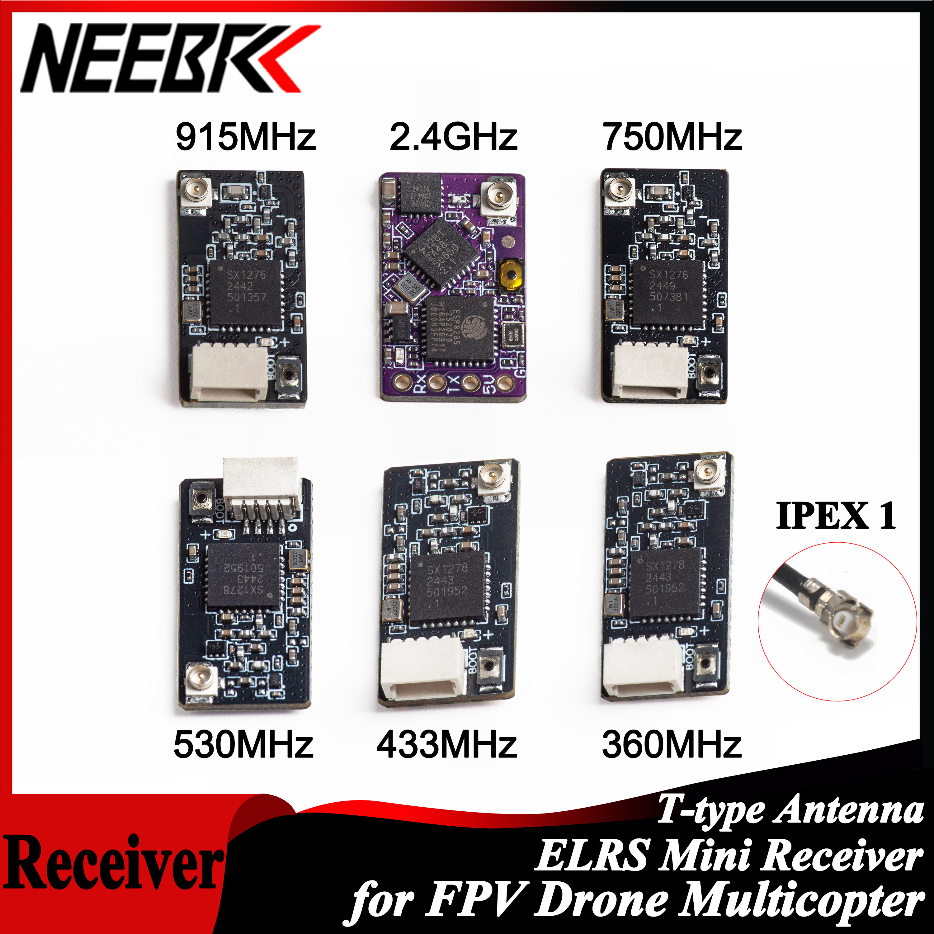 NEEBRC ELRS 2.4G/915Mhz/360Mhz - Drone Antenna ulasan dan harga