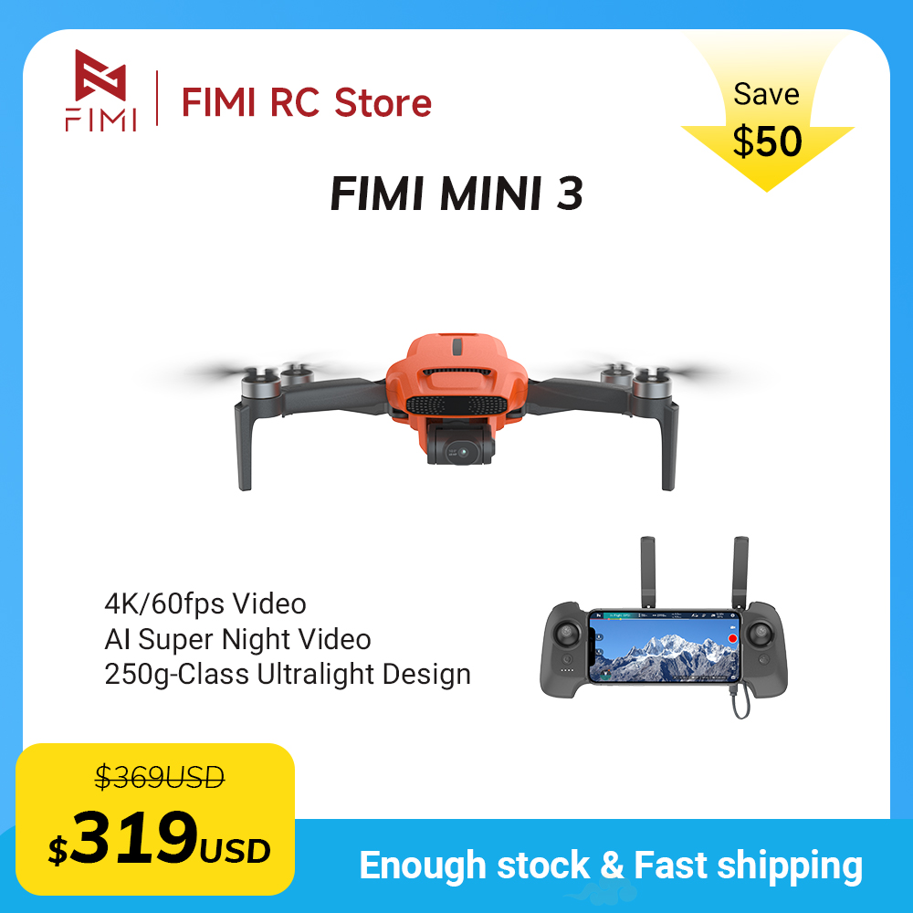FIMI MINI 3 Camere drone 4K 60 - Drone Gimbal ulasan dan harga