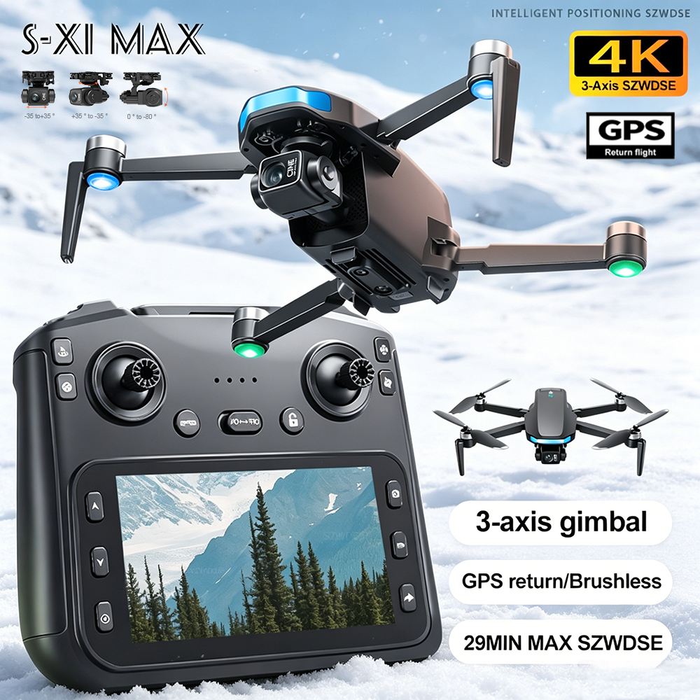 New S-X1 MAX Drone GPS 8K Prof - Drone Gimbal ulasan dan harga